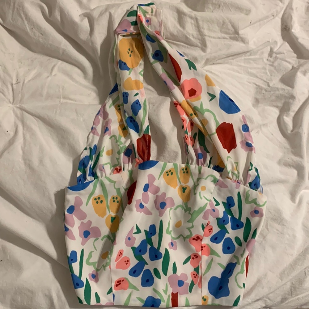 Floral halter tank